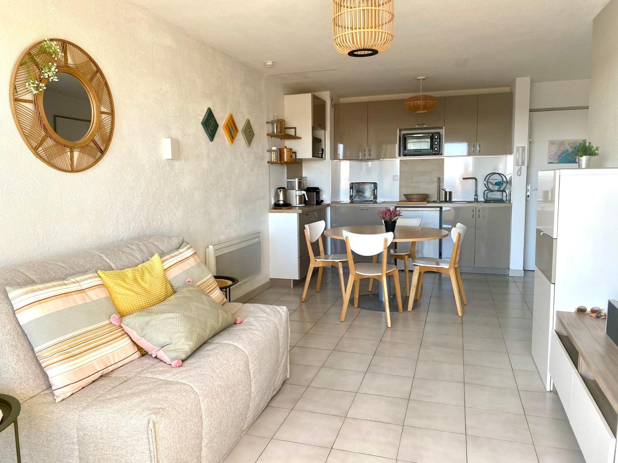 Escale Paisible A Sete, Belle Terrasse Vue Sur Mer ภายนอก รูปภาพ